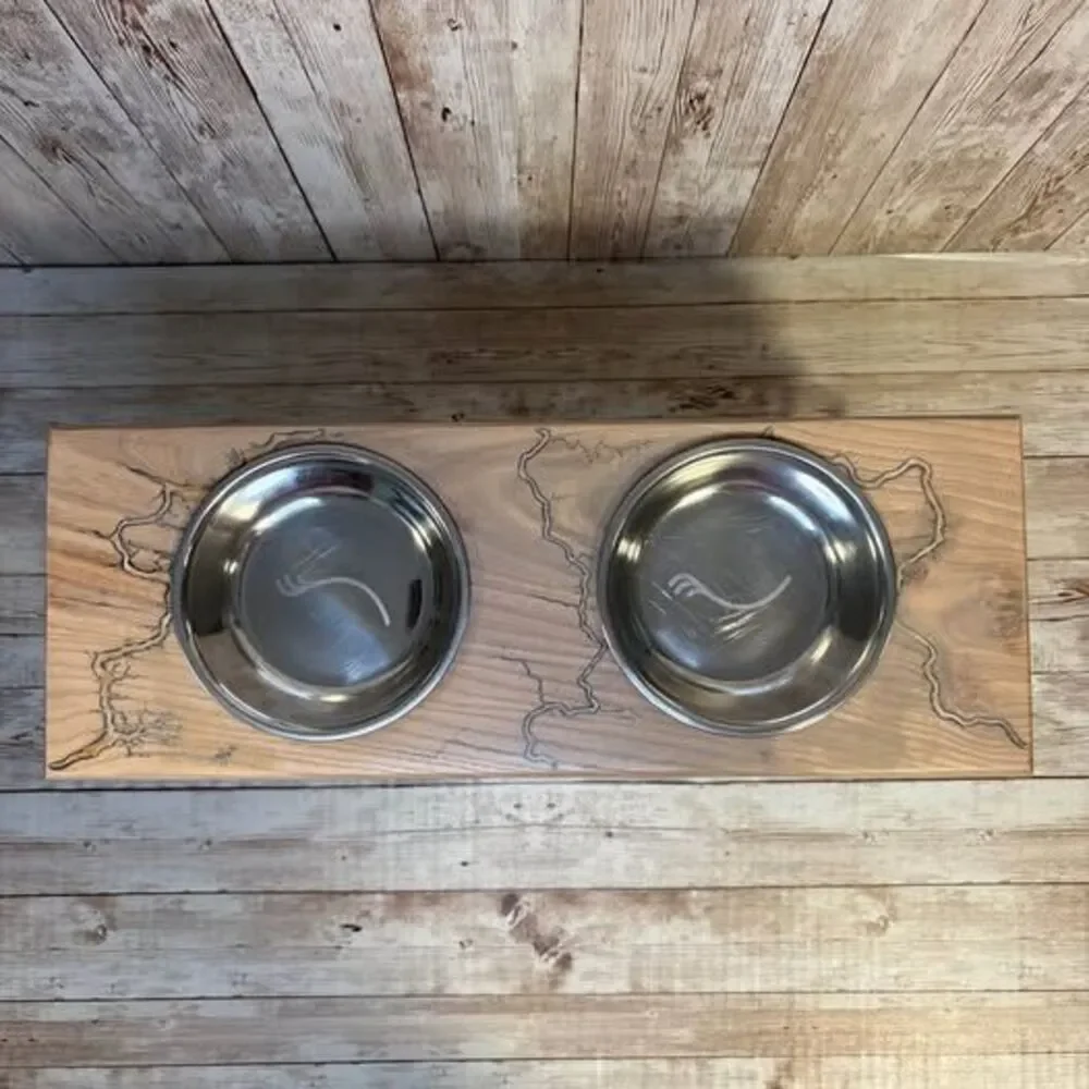 🐾 Custom Elevated Dog Bowl Stand – Handcrafted 🐾